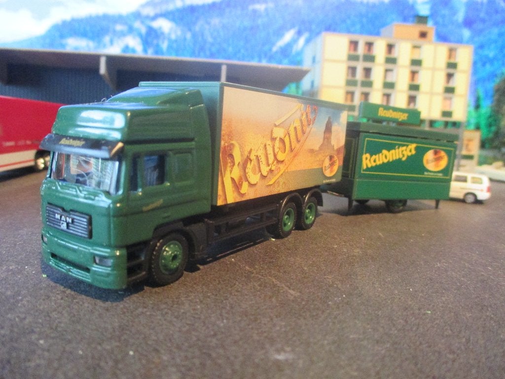 MAN F 2000 met verkoopwagen - Reudnitzer Bier, Hobby en Vrije tijd, Ophalen of Verzenden, Zo goed als nieuw, Bus of Vrachtwagen