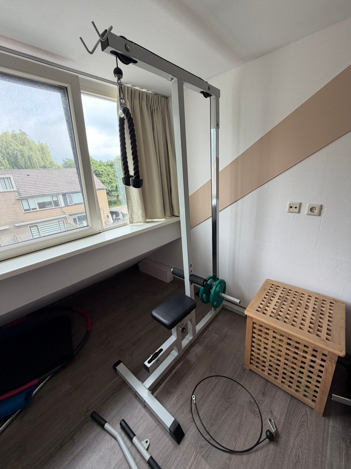 Complete Lat Fitness apparaat krachttraining gorilla sports, Ophalen, Gebruikt, Metaal, Krachtstation