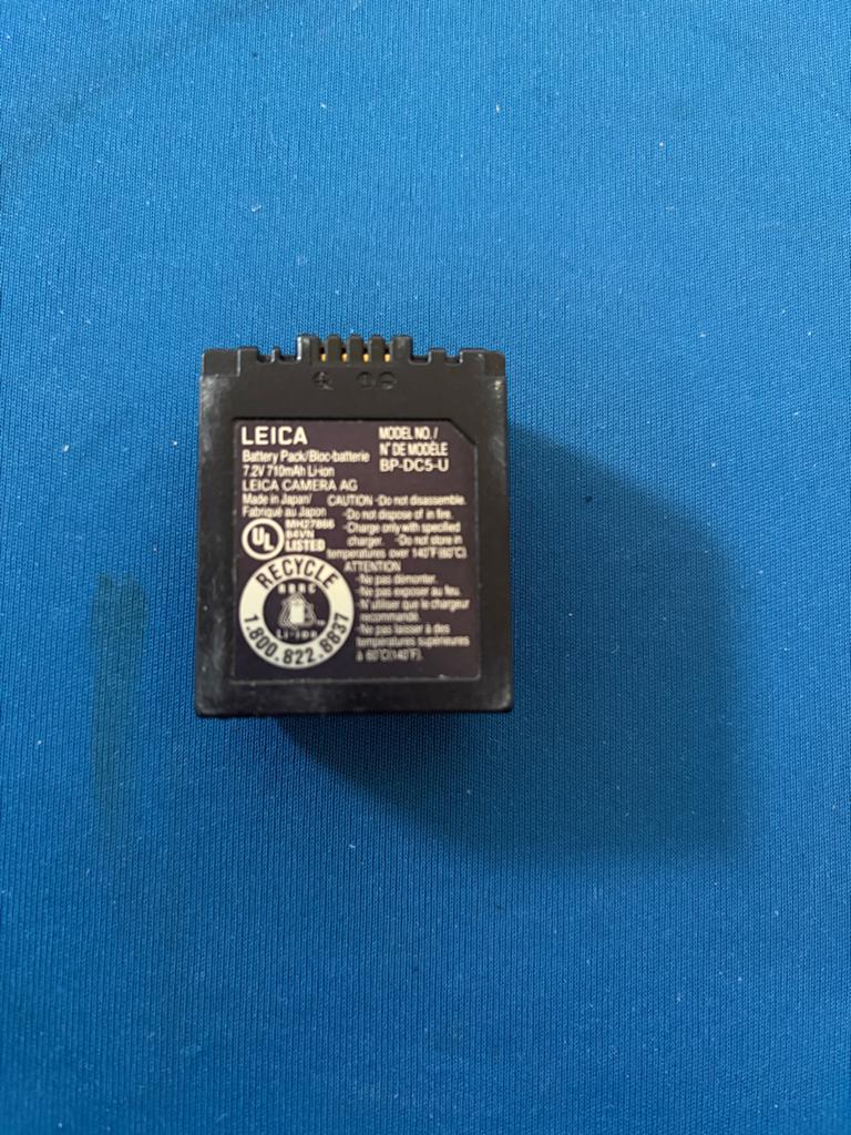 Leica BP-DC5-U Batterij voor Camera - 7.2V 710mAh Li-ion, Ophalen of Verzenden, Gebruikt