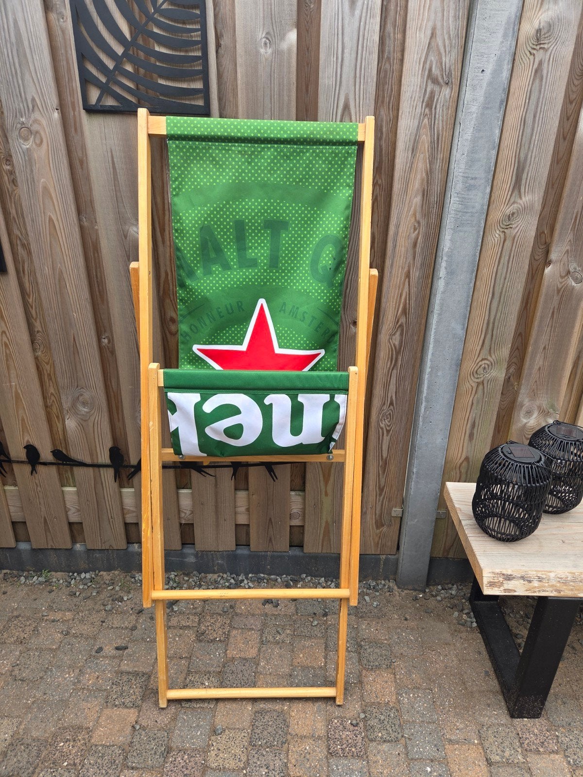 Heineken strandstoel, Verzamelen, Biermerken, Ophalen of Verzenden, Zo goed als nieuw, Heineken