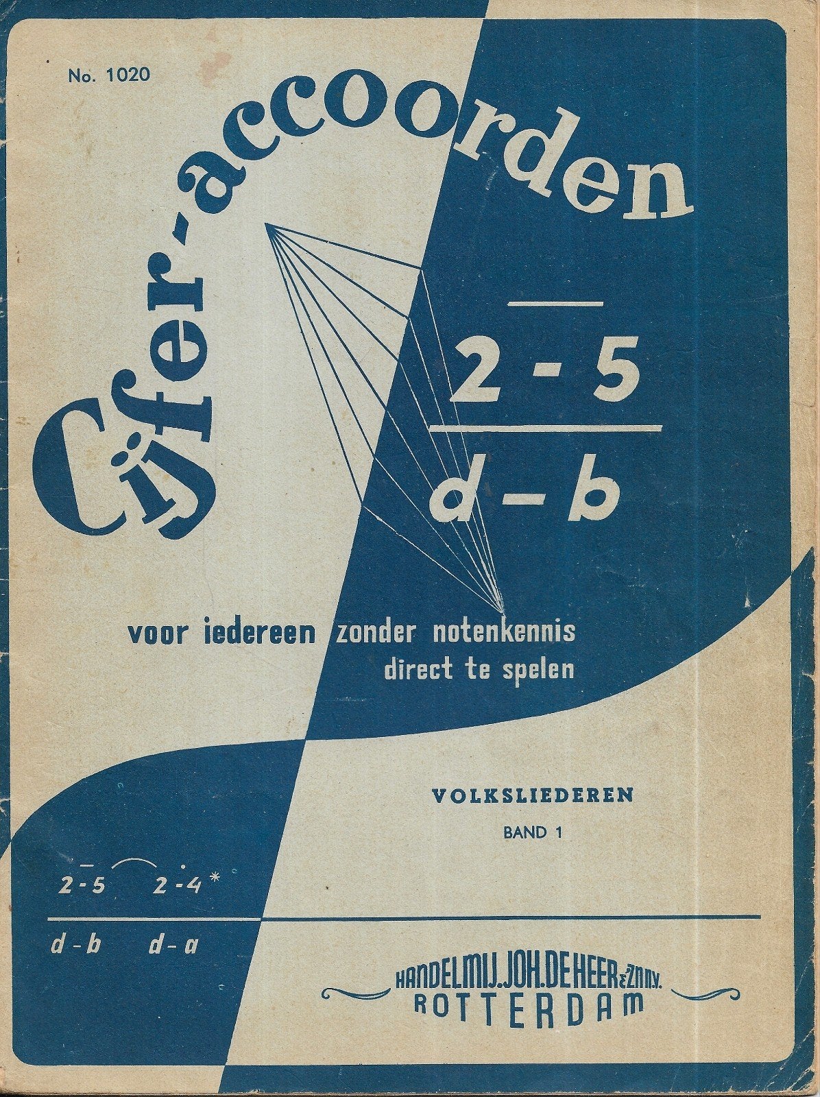 Johannes de Heer - Volksliederen in cijferakkoorden, Orgel, Gebruikt, Verzenden, Religie en Gospel