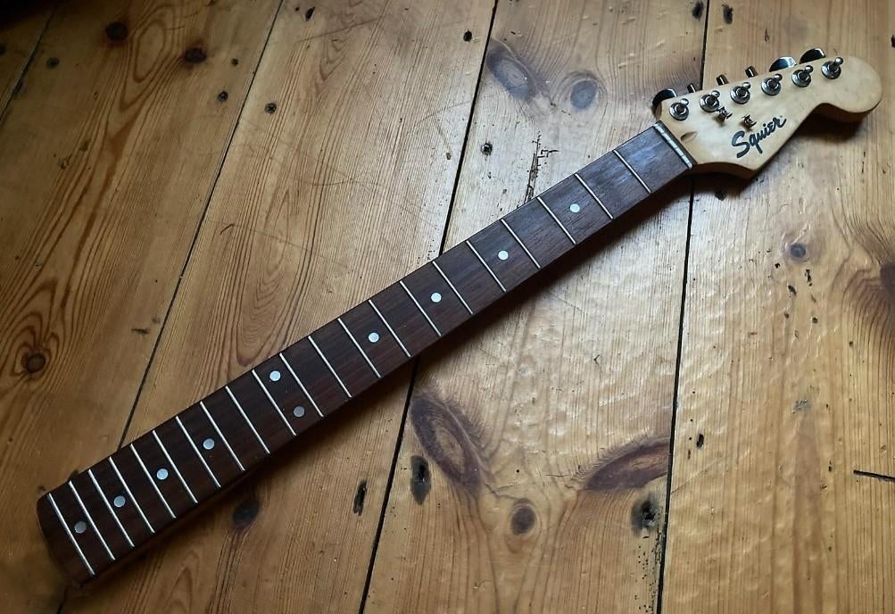 Squier hals met stemmechanieken, Ophalen of Verzenden, Gebruikt, Elektrische gitaar