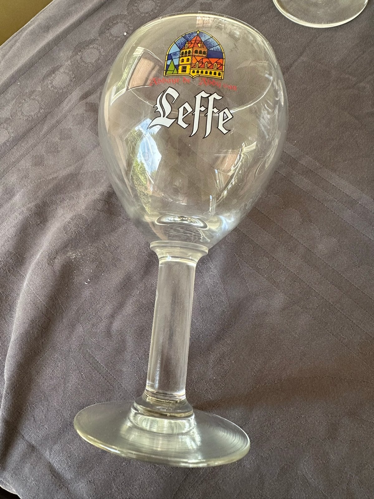 Leffe bierglas - Authentiek abdijbier glas, Glas of Glazen, Gebruikt, Overige merken, Ophalen of Verzenden