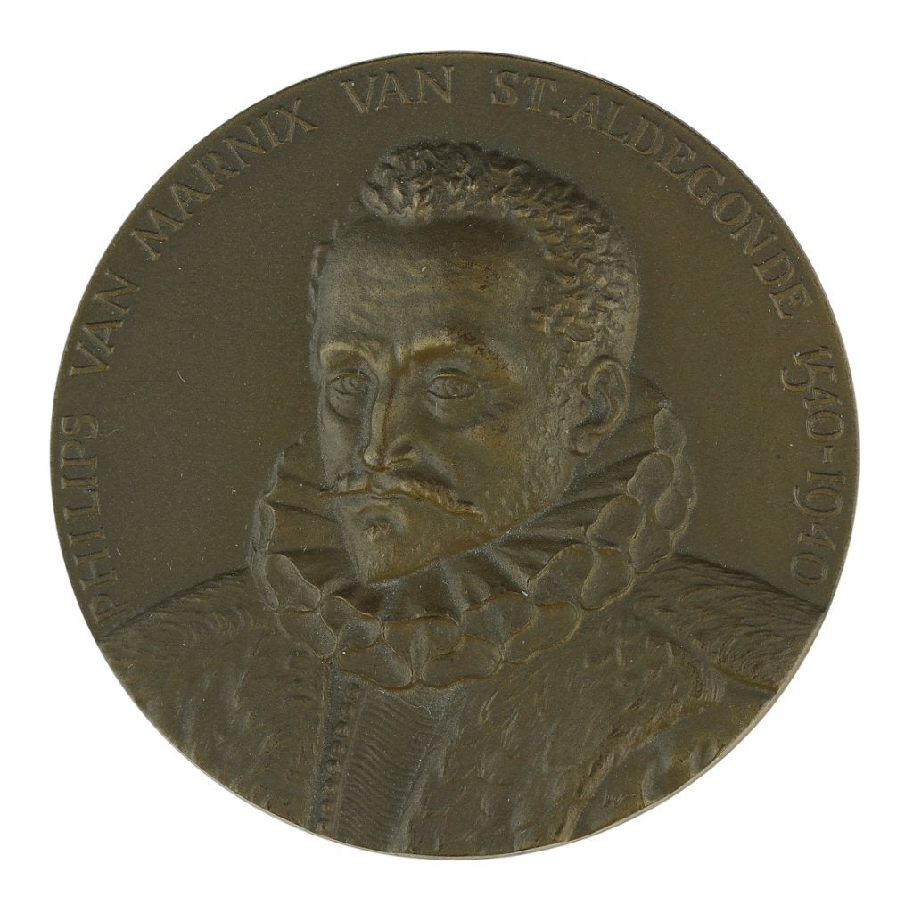 Penningen VPK 1940 Han Wezelaar : Marnix van Sint Aldegonde, Verzenden, Brons, Nederland
