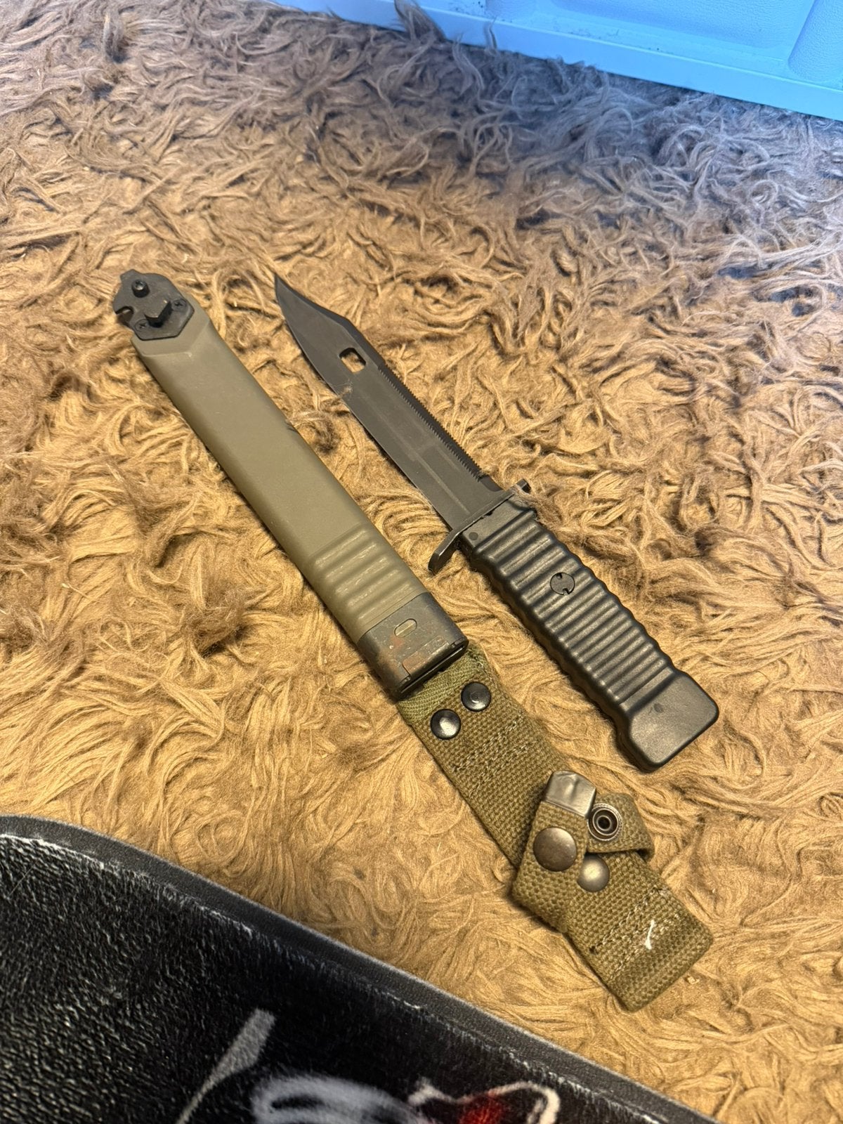 Duitse militaire bajonet KCB-77 M1 met schede, Ophalen of Verzenden, Landmacht, Amerika, Mes of Dolk
