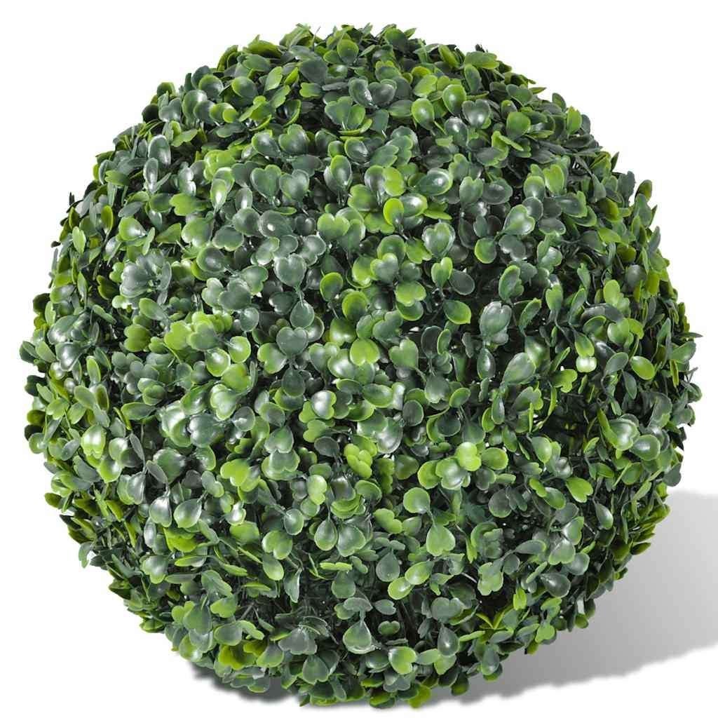Buxusbollen buxus kunstplant 35 cm 2 stuks GRATIS BEZORGD!, Binnen, Groen, 35 cm, Verzenden