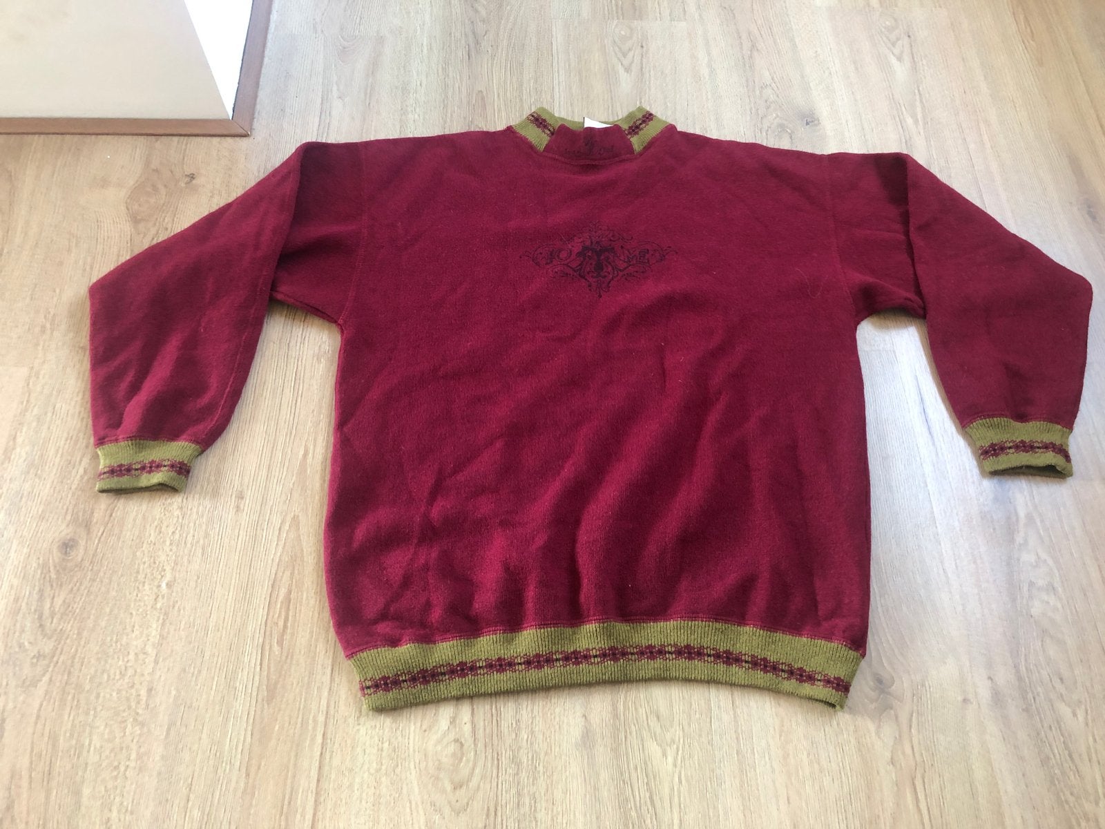 Mr rodia vintage wijnrood katoen wollen trui xl, Kleding | Heren, Maat 56/58 (XL), Ophalen of Verzenden, Zo goed als nieuw, X