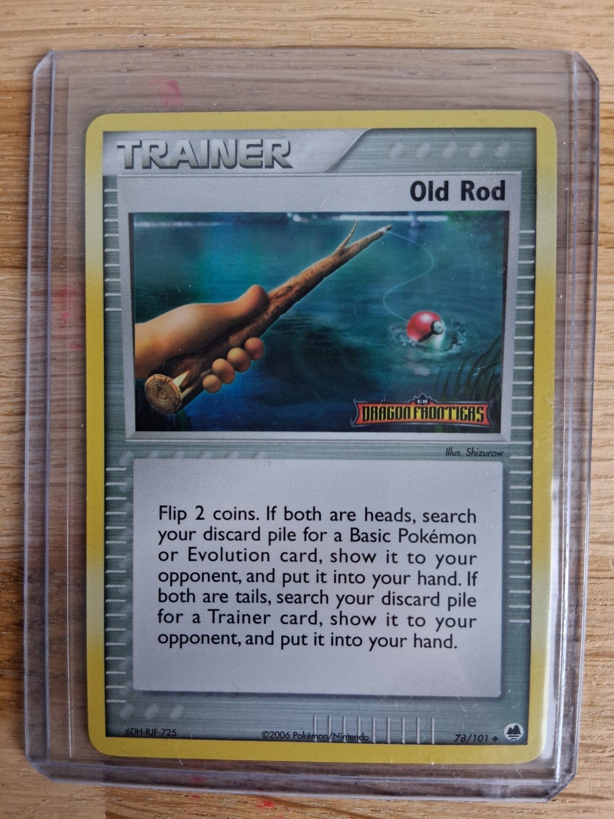 Pokemon Kaart: Old Rod Trainer (Dragon Frontiers 78/101), Ophalen of Verzenden, Zo goed als nieuw, Losse kaart