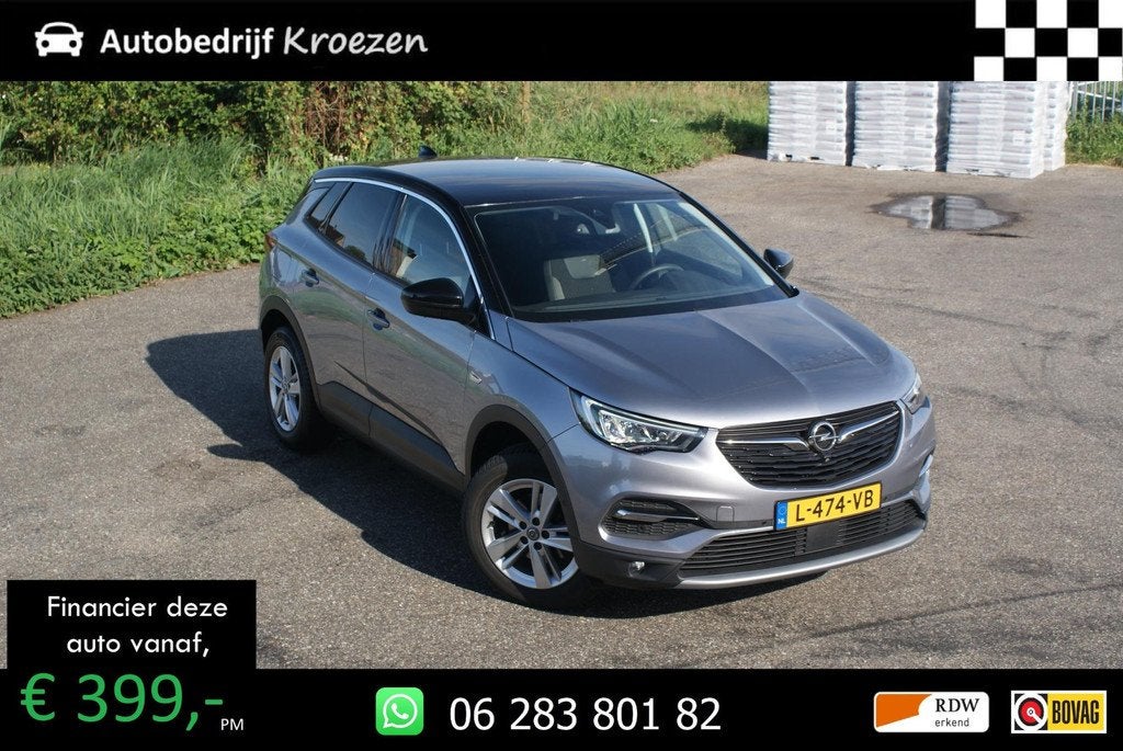 Opel Grandland X 1.2 Turbo Elegance | Org NL | Camera | Crui, Voorwielaandrijving, Gebruikt, 1199 cc, Origineel Nederlands