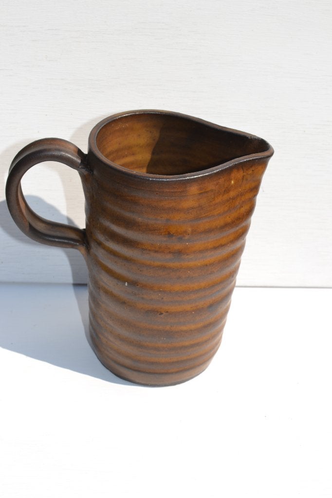 Vintage bruin stoer servies Pottenbaker Jan de  Graaf, N, N, Ophalen of Verzenden, Overige stijlen