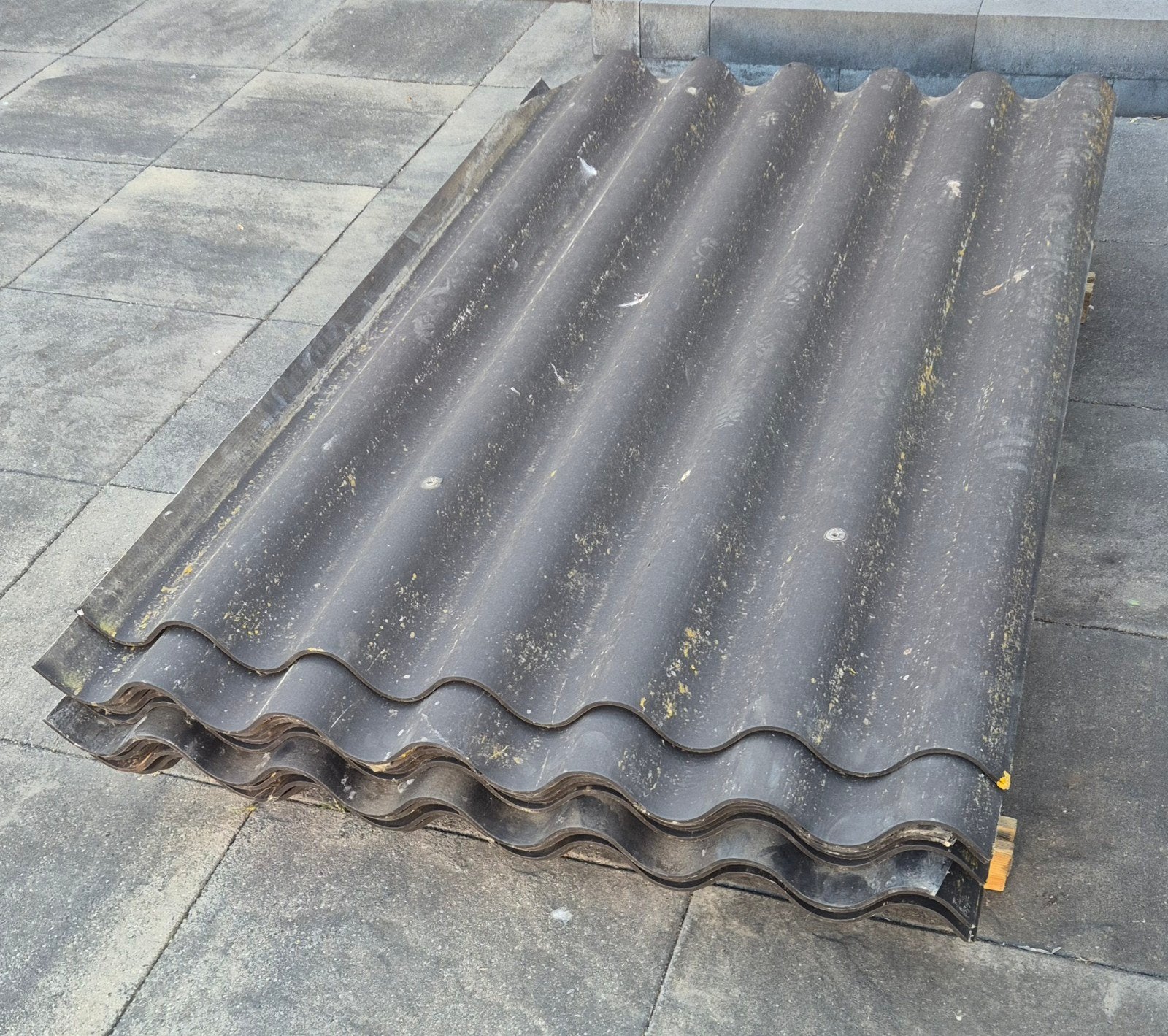 10 vezelcement golfplaten NT - gratis af te halen, Ophalen, Gebruikt, Overige materialen