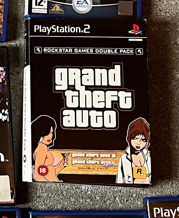 GTA 3 & Vice City Double Pack PlayStation 2, Spelcomputers en Games, Avontuur en Actie, Gebruikt, Vanaf 18 jaar, 1 speler