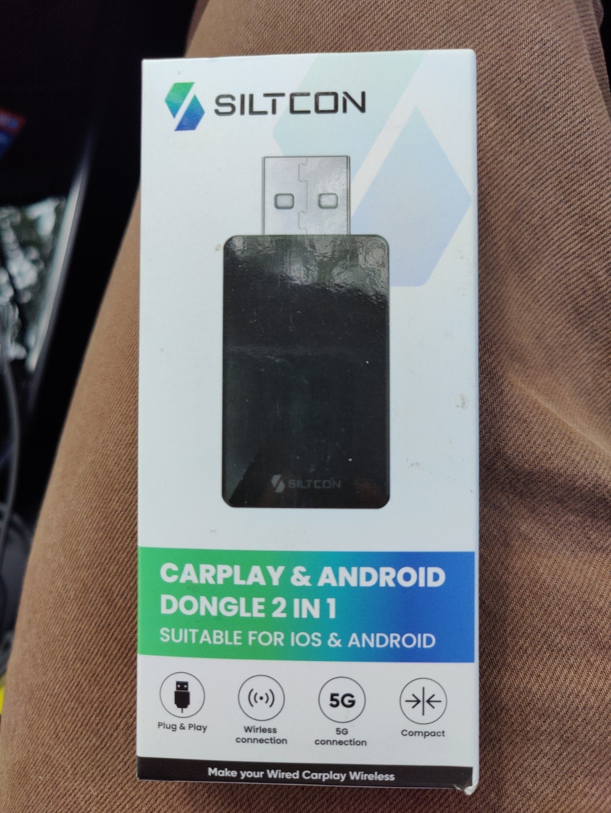 Siltcon CarPlay & Android Dongle 2-in-1, Ophalen, Nieuw