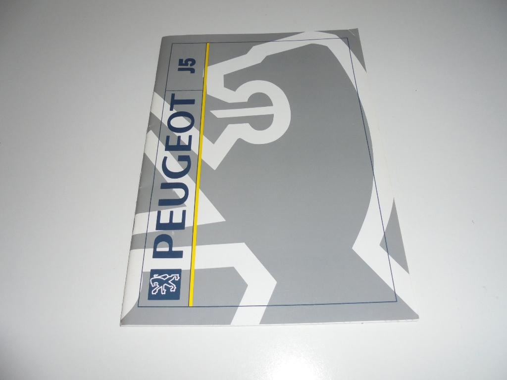 specificatiebrochure Peugeot J5  1992, Ophalen of Verzenden, Zo goed als nieuw, Peugeot