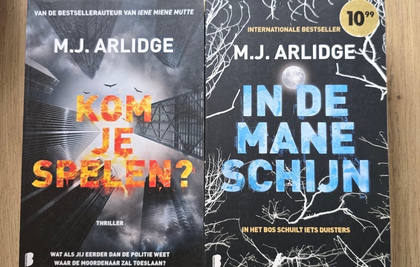 M.J. Arlidge thrillers: Kom je spelen? & In de mane schijn, Boeken, Ophalen of Verzenden, Zo goed als nieuw, Europa overig