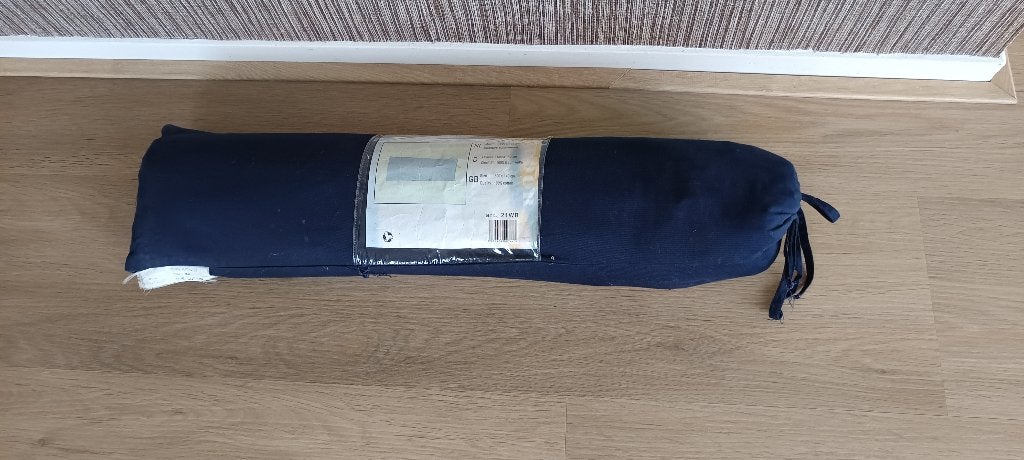 KATOENEN WINDSCHERM 500x150 Blauw 20euro, Ophalen of Verzenden, Uittrekbaar, Zo goed als nieuw