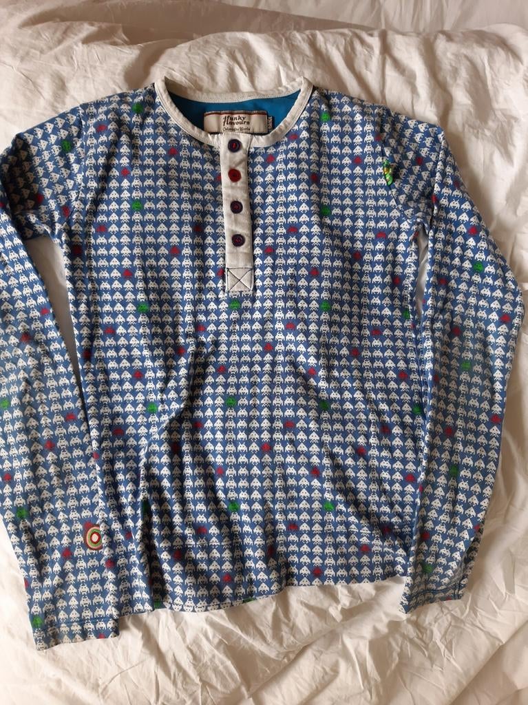 4FF 4Funkyflavours longsleeve shirt pacman 158 164, Kinderen en Baby's, Kinderkleding | Maat 158, Gebruikt, Jongen of Meisje, Ophalen of Verzenden