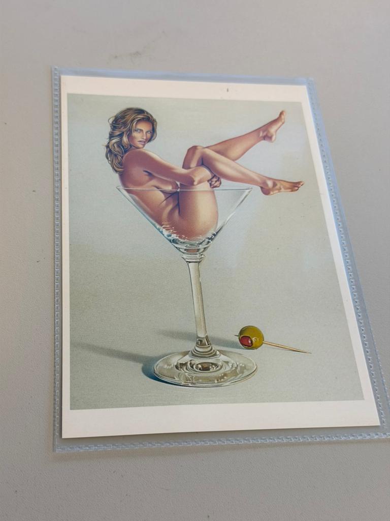 Mel Ramos Martini Miss Kunst Ansichtkaart Nieuw postkaart, Ophalen of Verzenden, Ongelopen, Cultuur en Media
