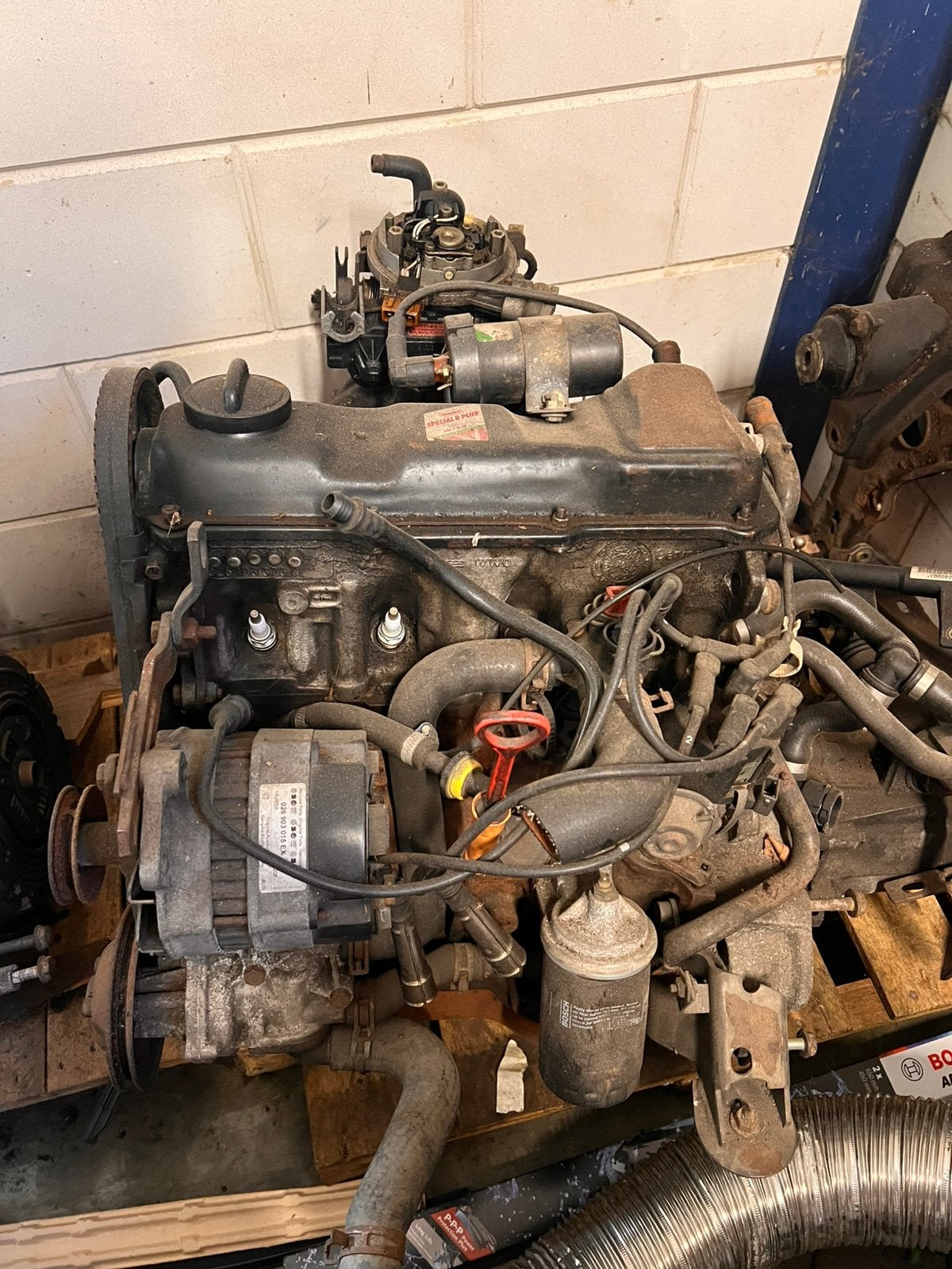 Golf mk2 1.8 motor, Ophalen, Gebruikt, Volkswagen