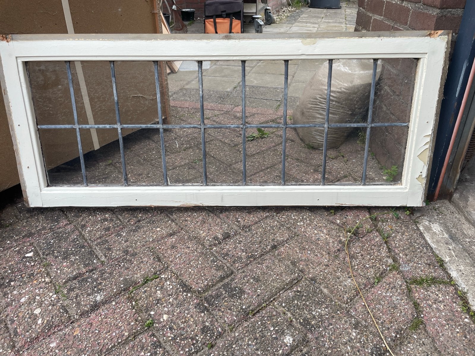 Gebruikt Gevelraam met Roedeverdeling, Doe-het-zelf en Verbouw, Glas en Ramen, Gevelraam of Ruit, Gebruikt, Minder dan 80 cm, Ophalen of Verzenden