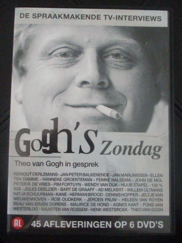 Gogh's Zondag dvd Theo van Gogh in gesprek 45 afl. 6 disc, Alle leeftijden, Ophalen of Verzenden, Zo goed als nieuw, Overige genres