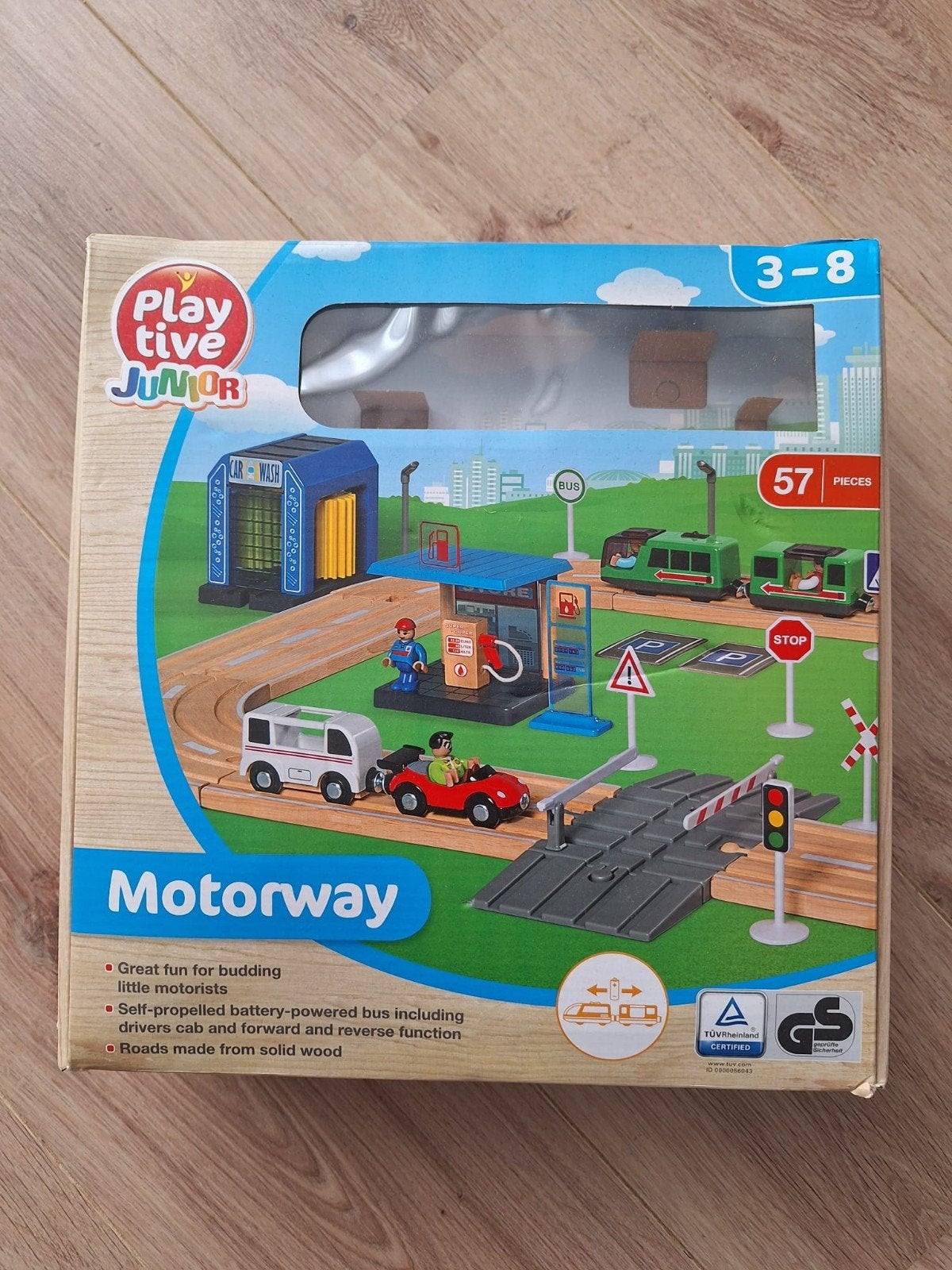 Houten autobaan (nieuw in doos!), Ophalen, Nieuw