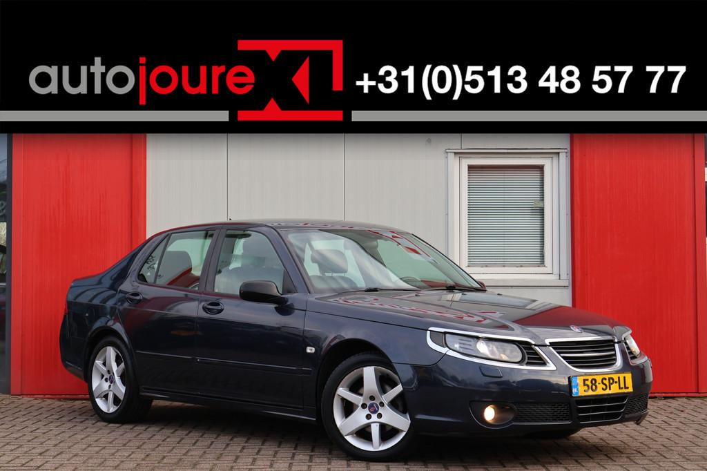 Saab 9-5 2.3t Arc | Origineel NL | Automaat | Leder | Cruise, Auto's, Saab, Zwart, 4 cilinders, 2290 cc, Bedrijf