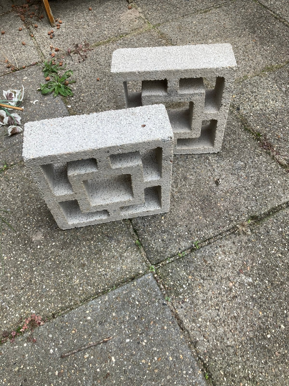 Retro stenen voor wijnrek, bankje of tafeltje, Ophalen of Verzenden, Zo goed als nieuw