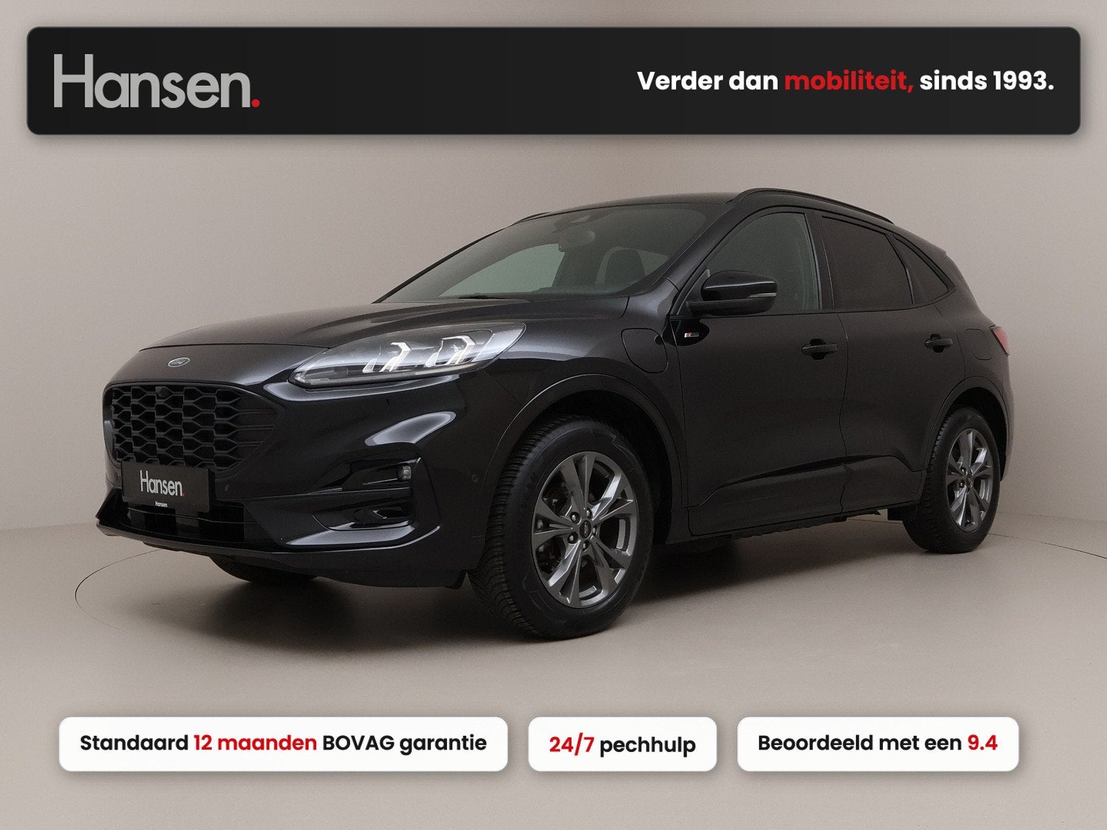 Ford Kuga 2.5 PHEV ST-Line X I Trekhaak I Winterpakket I Ada, Auto's, Automaat, Gebruikt, Zwart, 4 cilinders