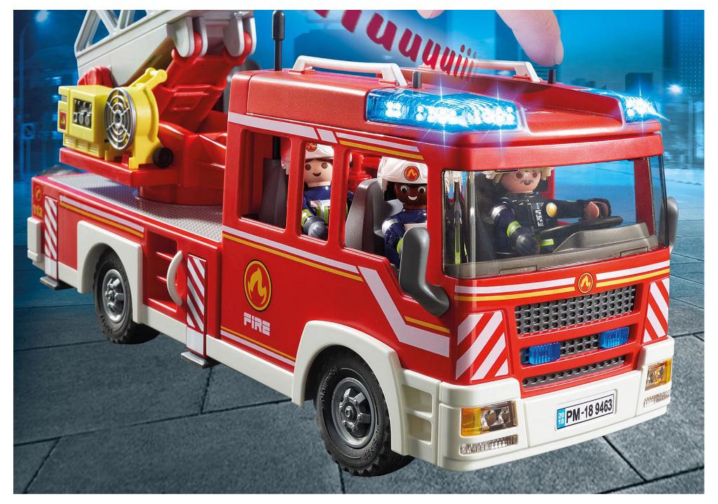 PLAYMOBIL 9463 Brandweer Ladderwagen licht en geluid, Kinderen en Baby's, Speelgoed | Playmobil, Ophalen of Verzenden, Nieuw