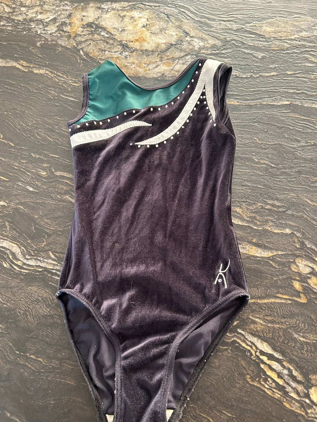 Turnpakje LV gymnastics, Ophalen, Gebruikt, Zwart, Kindermaat 122 t/m 140