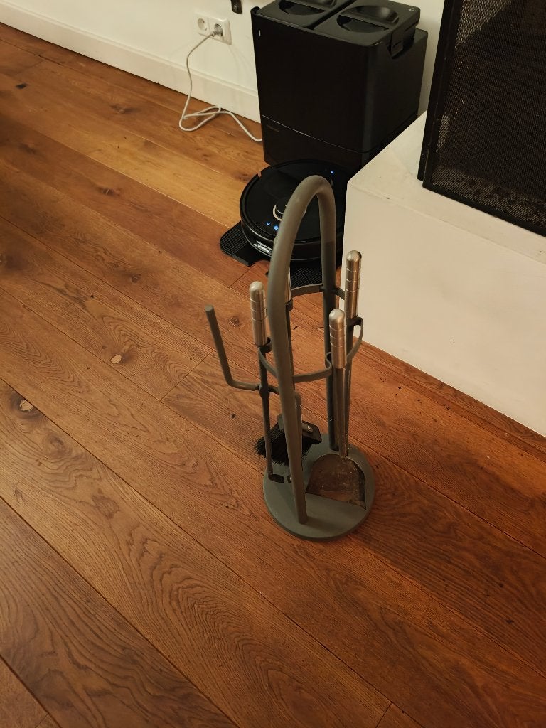 Kachelset gereedschap 4-delig met standaard, Ophalen, Gebruikt, Vrijstaande haard, Houthaard