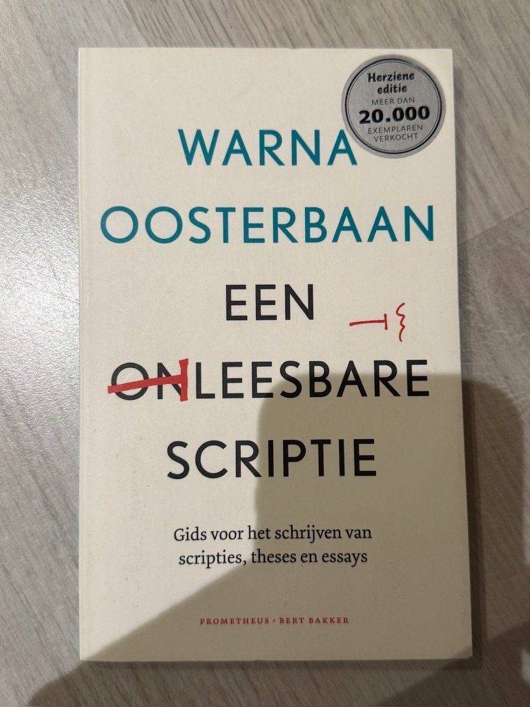 Een leesbare scriptie, Ophalen of Verzenden, Beta, Zo goed als nieuw, HBO