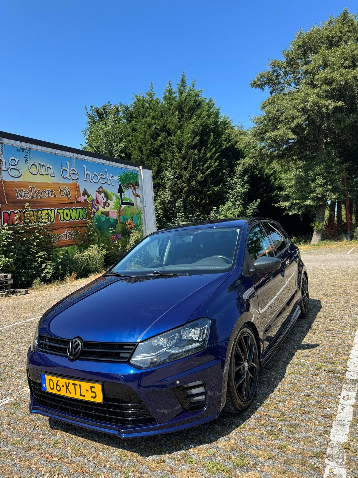 Volkswagen Polo 1.4 63KW AUT 2010 Blauw, Auto's, 40 €/maand, 4 cilinders, Blauw, Origineel Nederlands