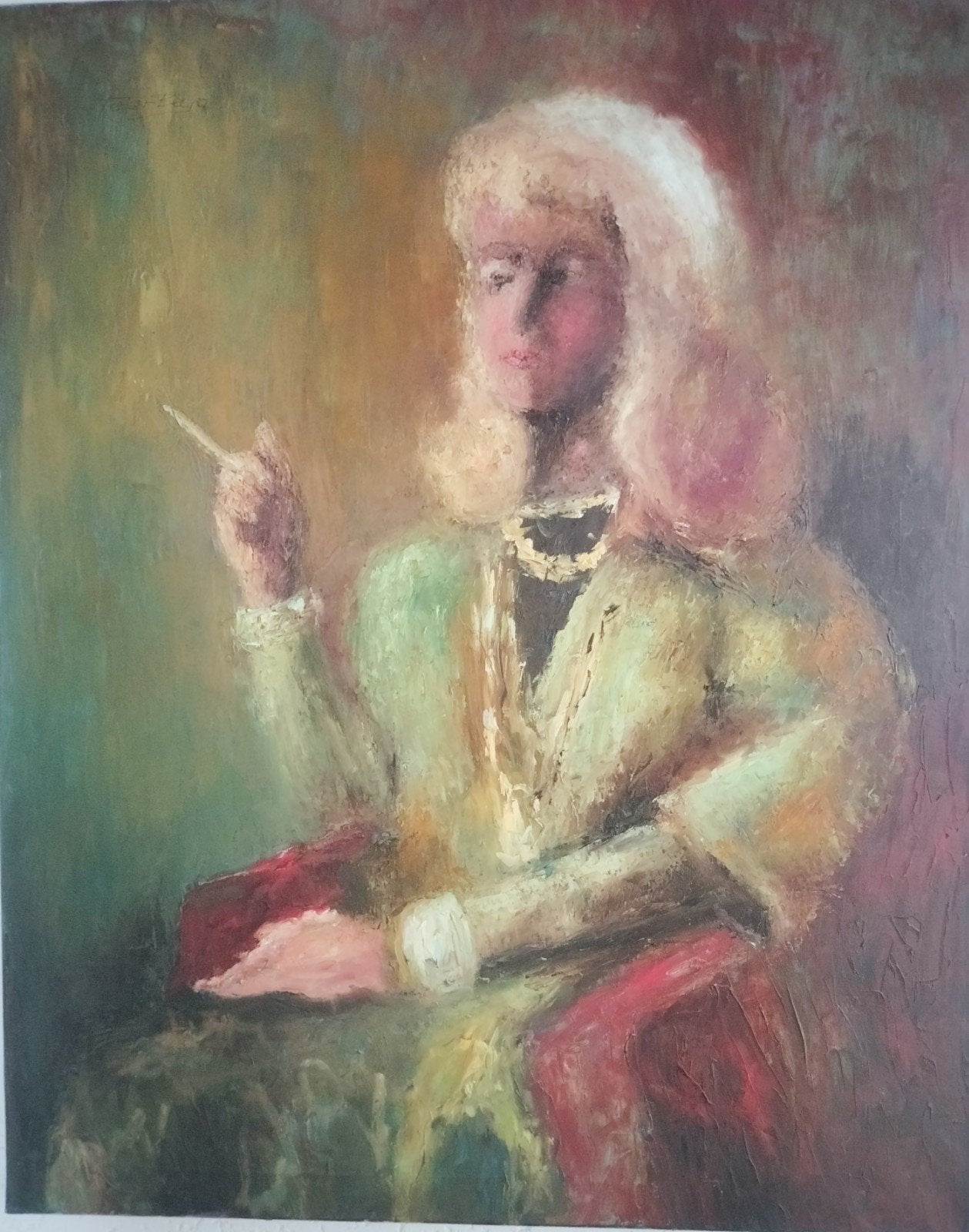 Rokende vrouw afm 80x100cm, Ophalen