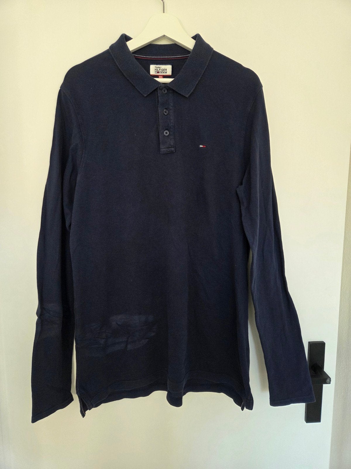 Tommy Hilfiger Denim polo  maat XXL, Kleding | Heren, Truien en Vesten, Blauw, Overige maten, Ophalen of Verzenden, Zo goed als nieuw