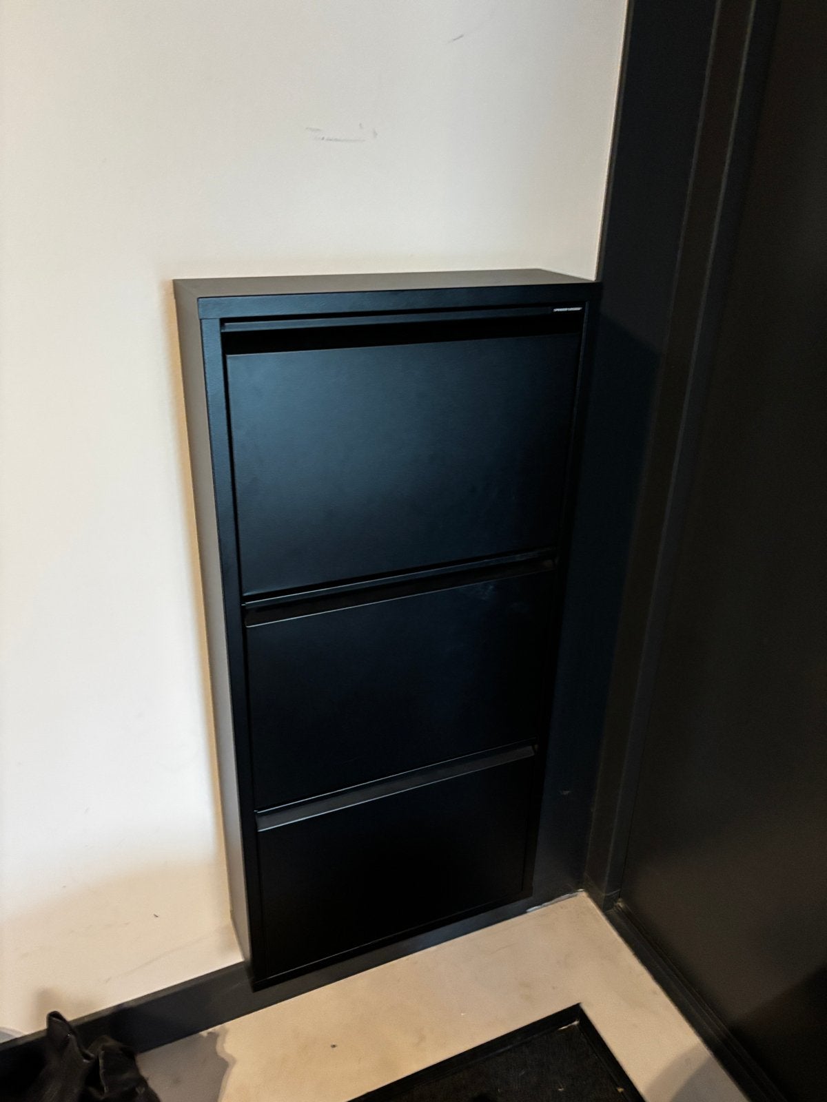 Schoenenkast Zwart Spinder Design, Ophalen, Zo goed als nieuw