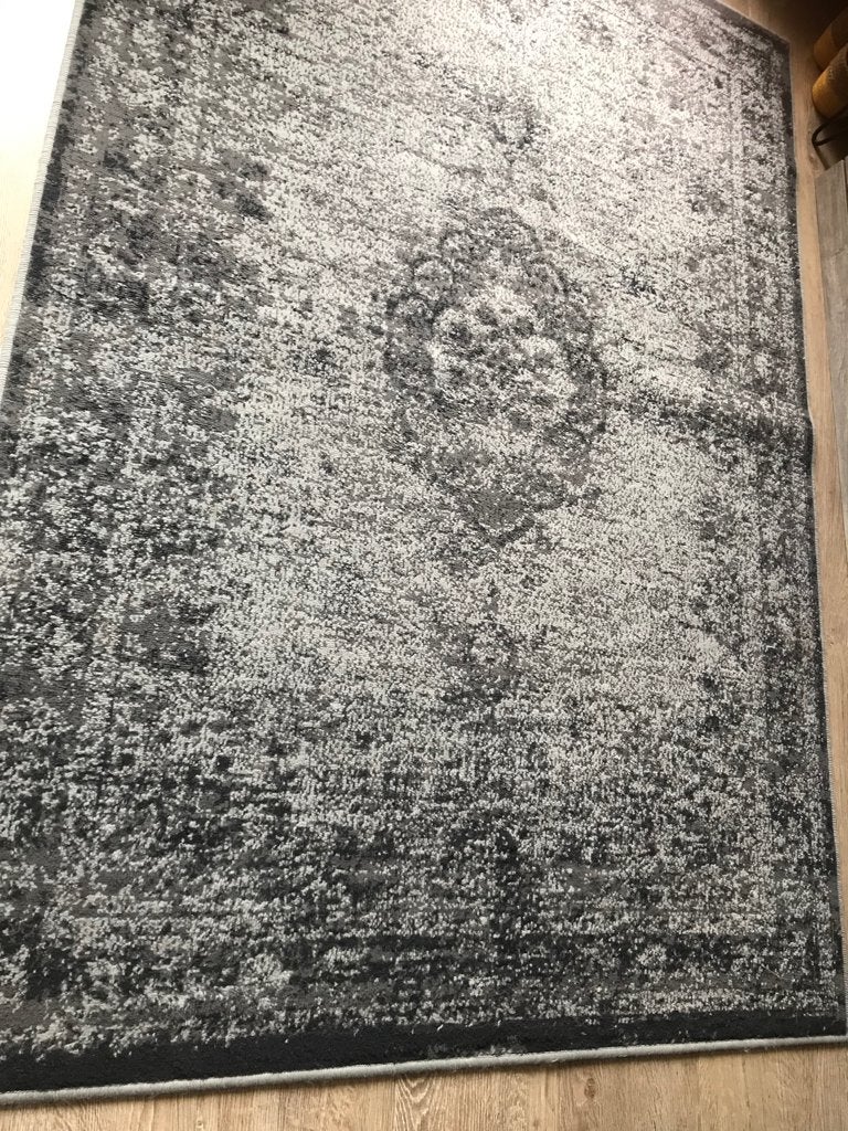 Joj de vivre vloerkleed grijs 200 bij 140cm, Ophalen, 100 tot 150 cm, 200 cm of meer, Grijs