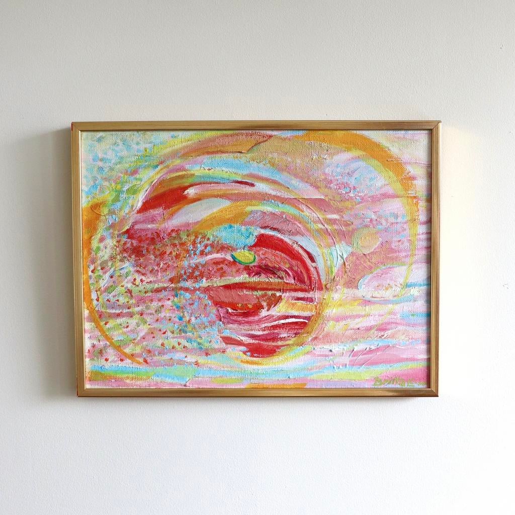 Zweeds schilderij olieverf op doek Britta Emanuelson, Ophalen of Verzenden