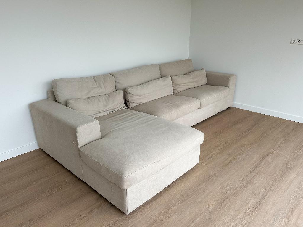 Decor Amsterdam Bank Beige - Green Room Collection 0104, Ophalen, Gebruikt, 100 tot 125 cm, Hoekbank