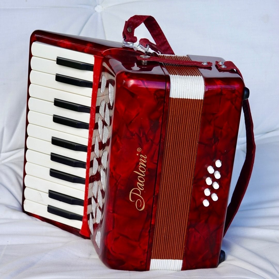 Paoloni Accordeon - Balg poreus, Overige merken, Gebruikt, Overige formaten, Toetsaccordeon