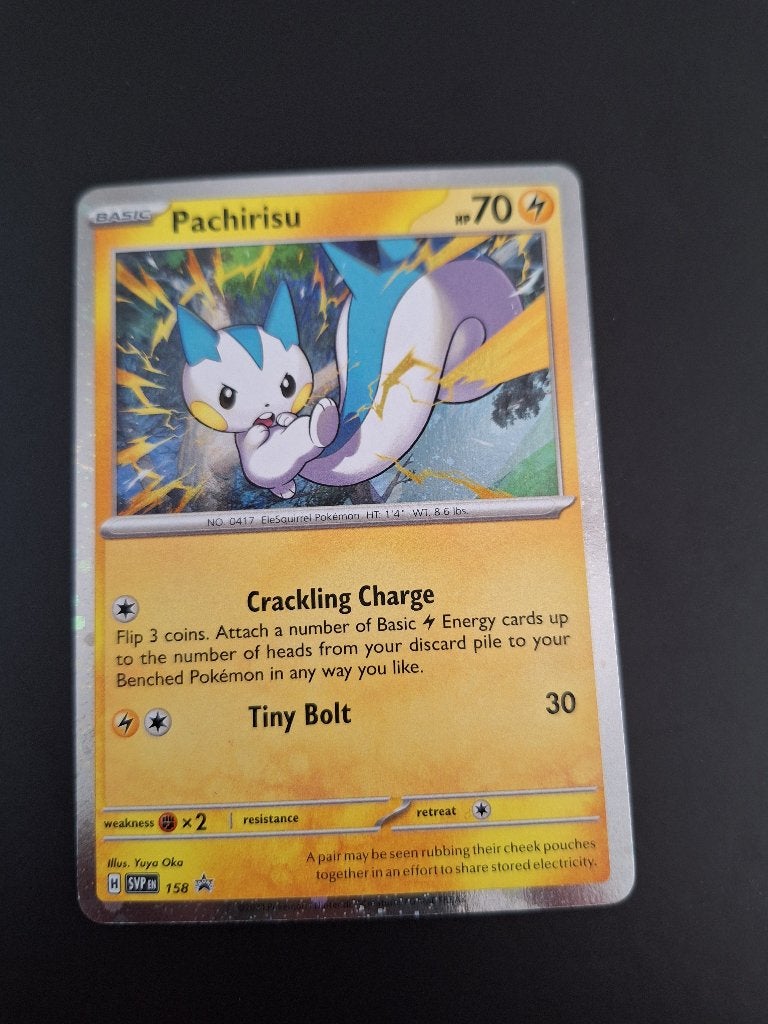 Pokemon Pachirisu (SVP 158) – Promo card, Ophalen of Verzenden, Nieuw, Losse kaart, Foil
