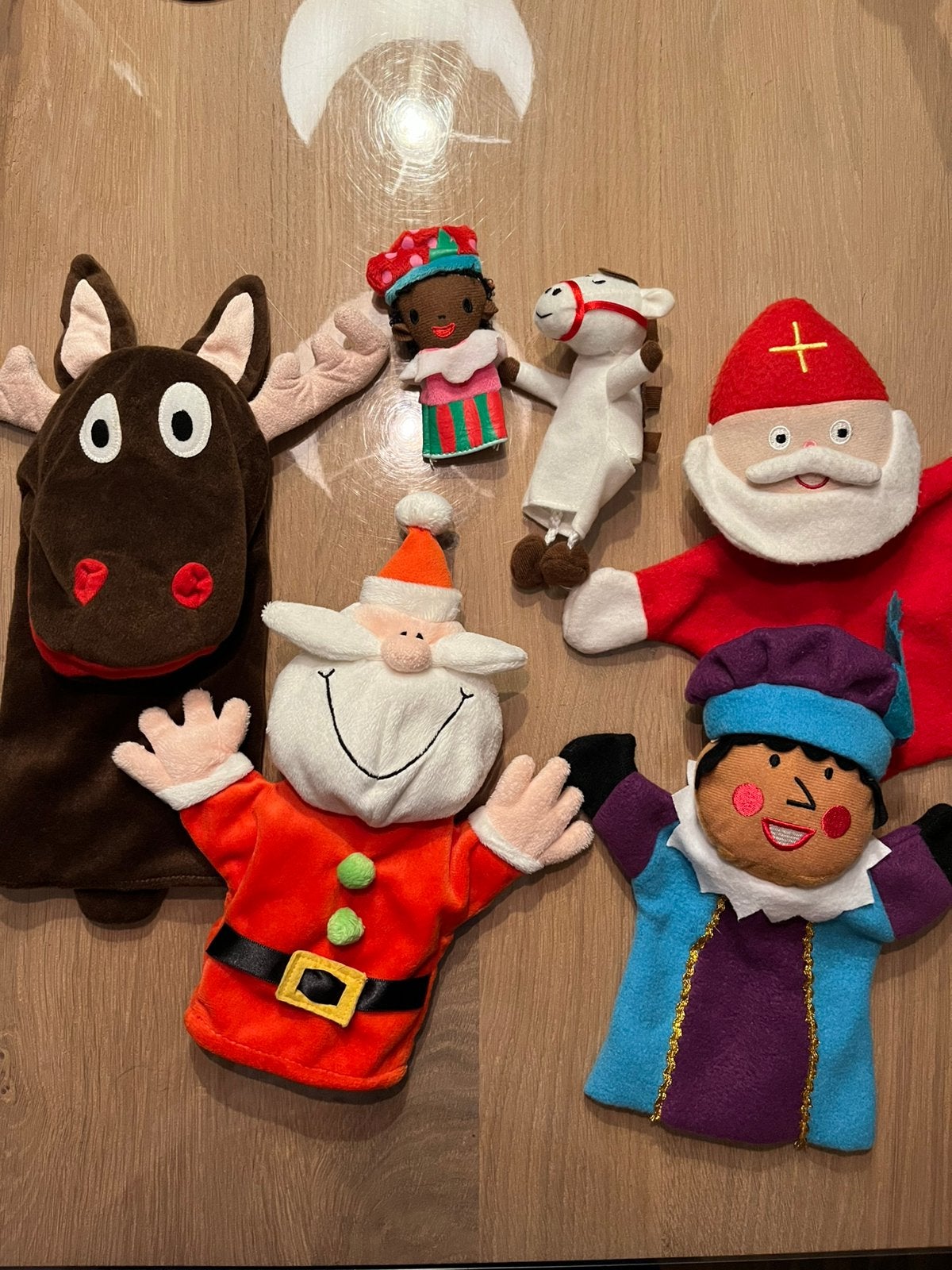 Leuke kerst en Sint handpoppen, Ophalen of Verzenden