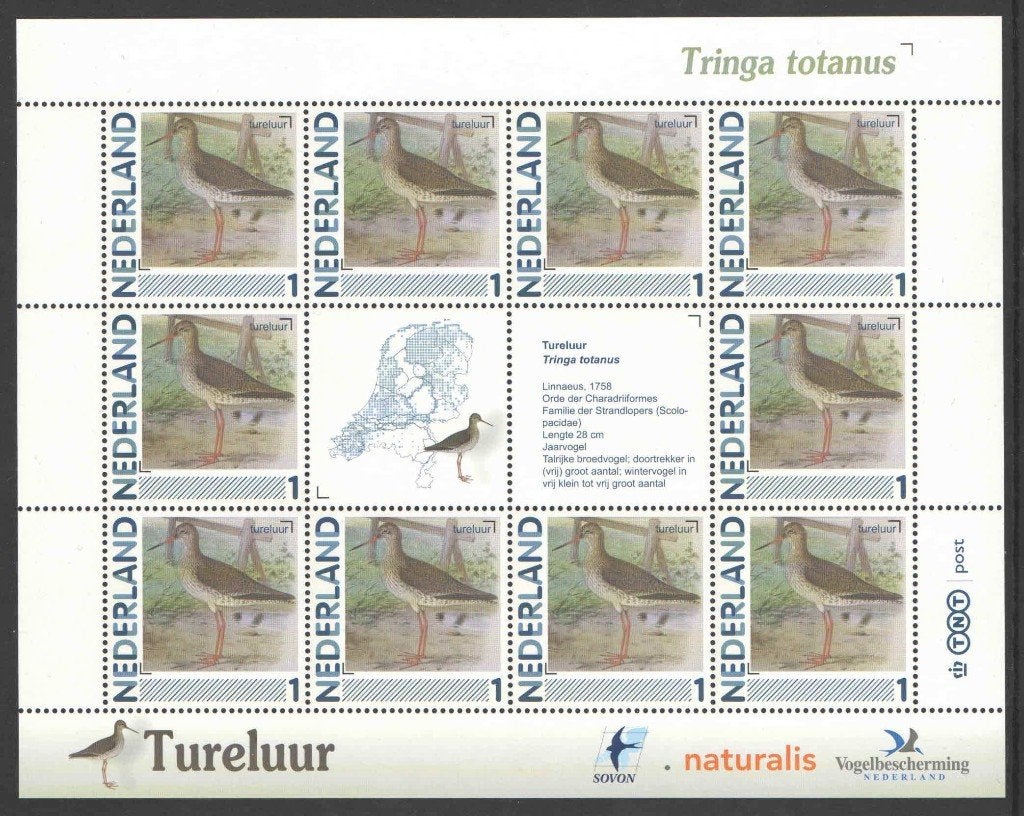Postzegels vogels in Nederland: Tureluur, Ophalen of Verzenden, Na 1940, Postfris