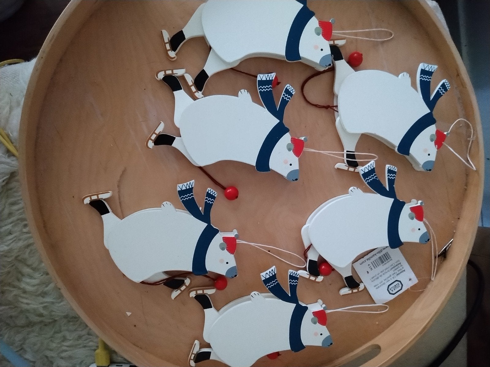 Dille en kamille ijsbeer decoratie trekpop, Ophalen of Verzenden, Zo goed als nieuw, Wanddecoratie