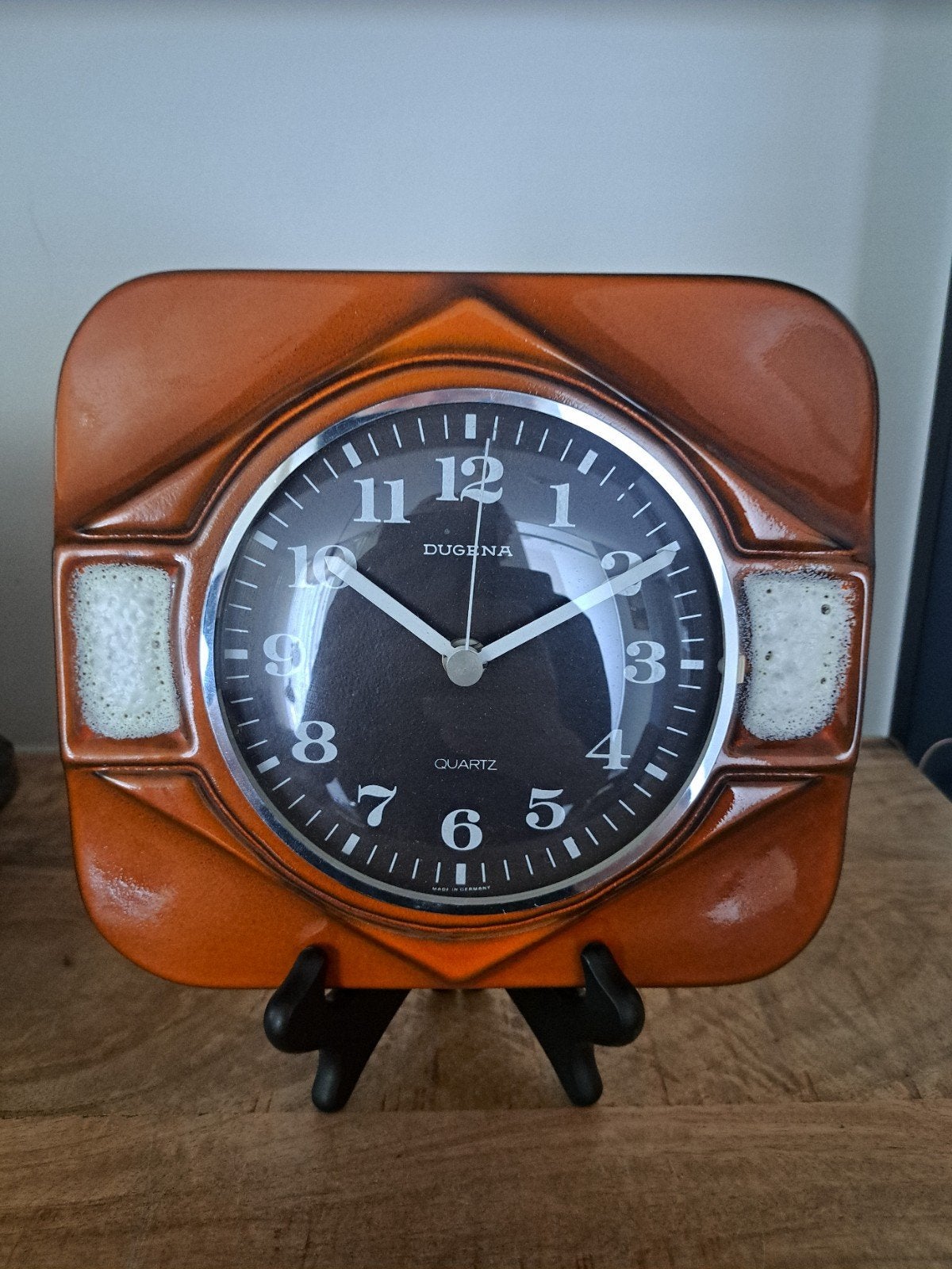 Retro vintage klok west germany "dugena", Ophalen of Verzenden