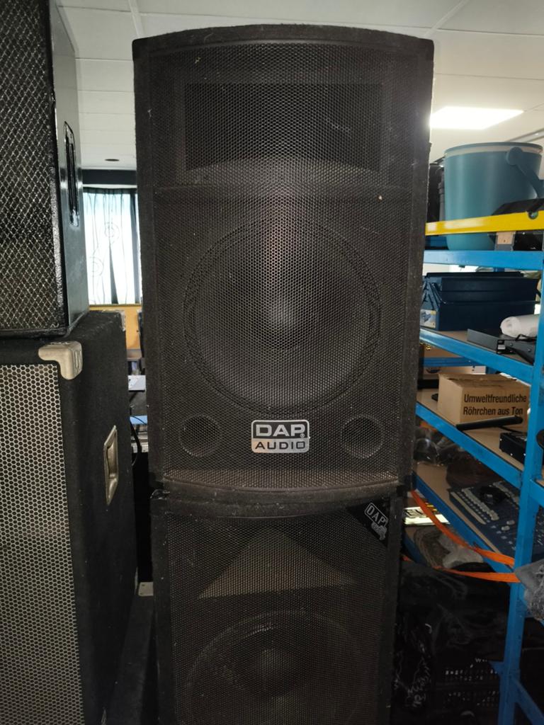 DAP AUDIO / PA speakers, Audio, Tv en Foto, Luidsprekers, Ophalen, 120 watt of meer, Front, Rear of Stereo speakers, Overige merken
