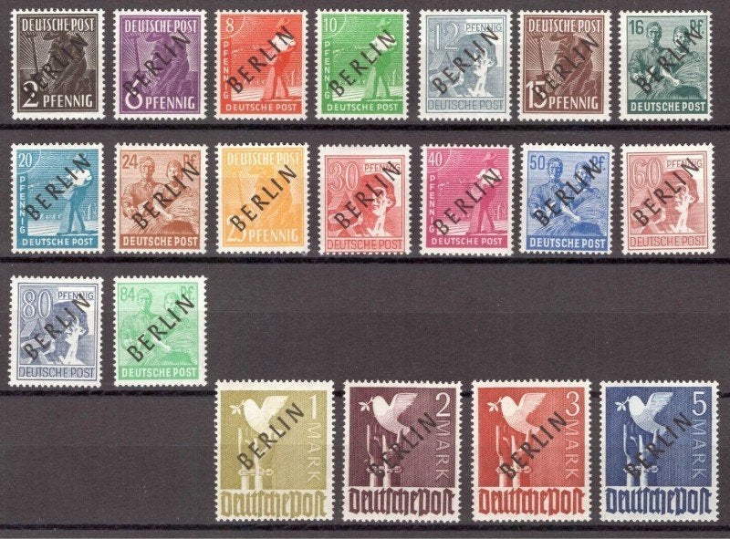 Berlijn, postfrisse jaargangen vanaf 1948 t/m 1990., Verzenden, BRD, Postfris