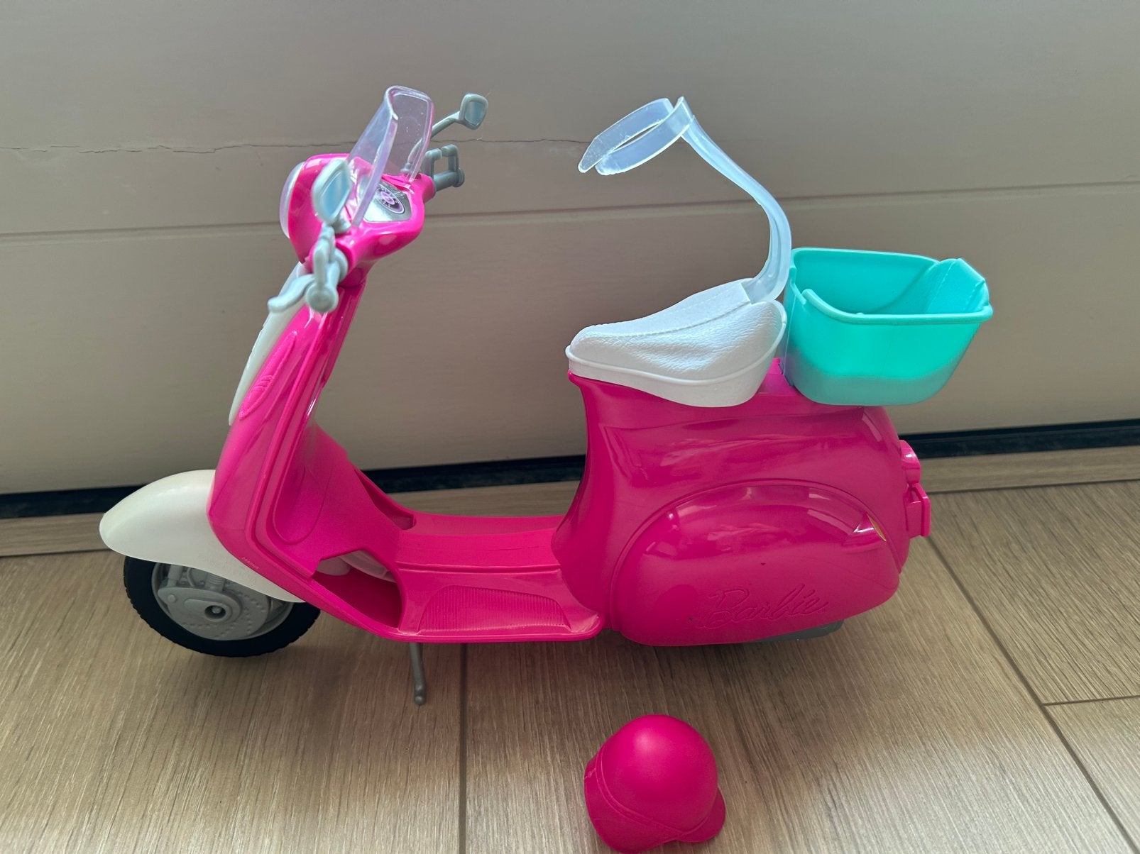 Barbie scooter, Ophalen, Gebruikt
