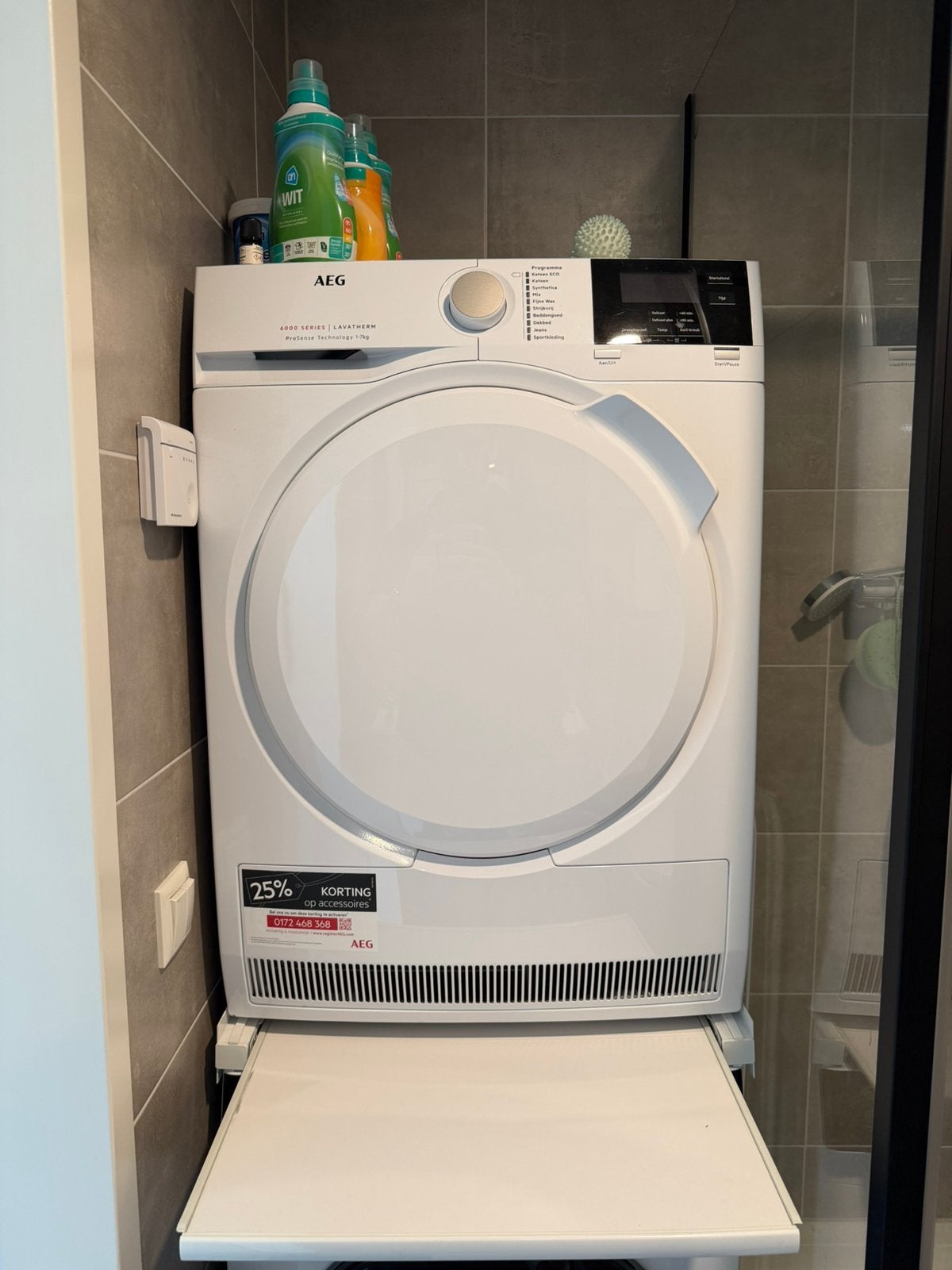 AEG T6DB72GP ProSense Condensdroger Brand New Condition, Witgoed en Apparatuur, Wasdrogers, Ophalen, 6 tot 8 kg, Zo goed als nieuw